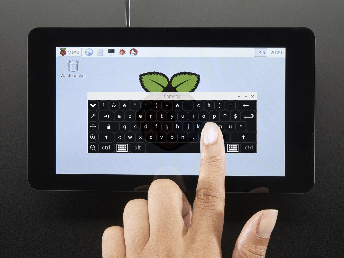 Установите виртуальную сенсорную клавиатуру на Raspberry Pi.
